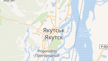 Якутськ - детальна мапа