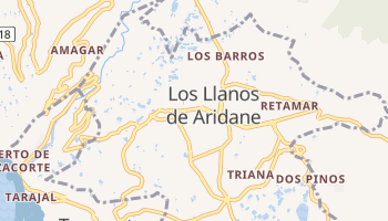 Лос-Льянос-де-Арідане - детальна мапа