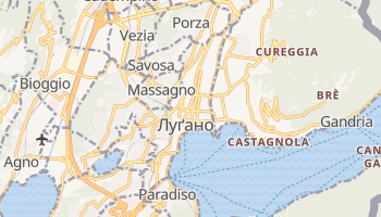 Луґано - детальна мапа