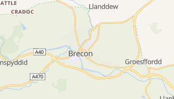 Брекон - детальна мапа