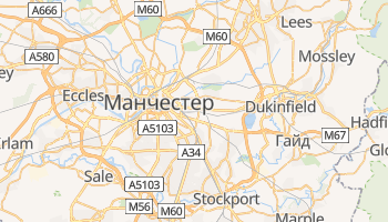 Манчестер - детальна мапа