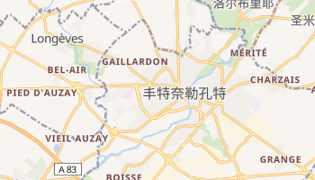丰特奈勒孔特 - 在线地图
