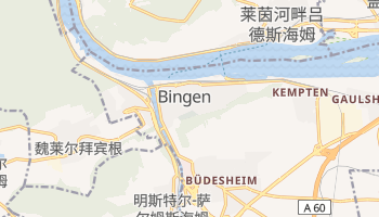莱茵河畔宾根 - 在线地图