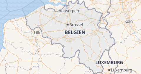 Karte von Belgien