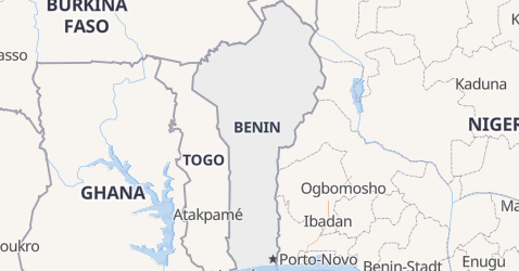 Karte von Benin