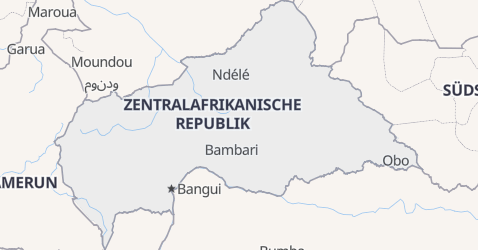 Karte von Republik Zentralafrika
