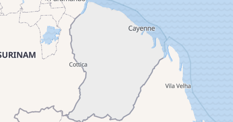 Karte von Französisch-Guayana