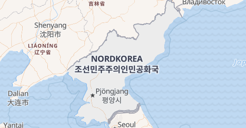 Karte von Nordkorea
