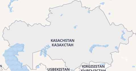 Karte von Kasachstan