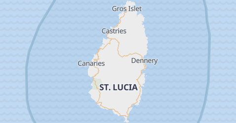 Karte von St. Lucia