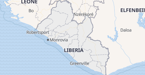 Karte von Liberia