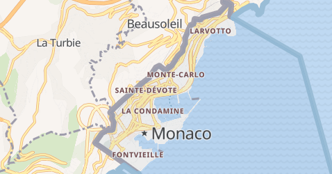 Karte von Monaco