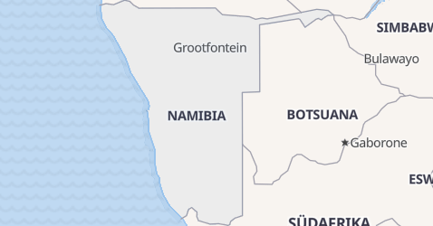 Karte von Namibia
