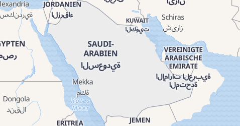 Karte von Saudi-Arabien