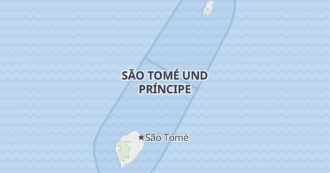Karte von Sao Tome und Principe