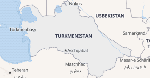 Karte von Turkmenistan