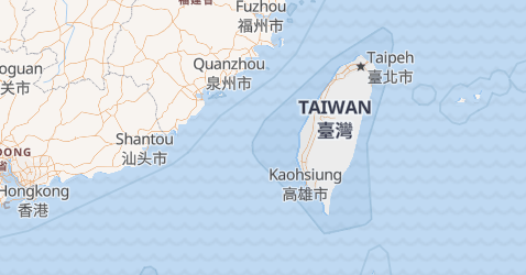 Karte von Taiwan
