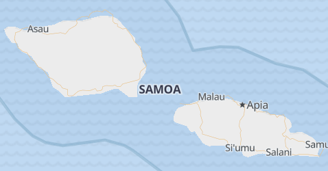 Karte von Samoa-Inseln