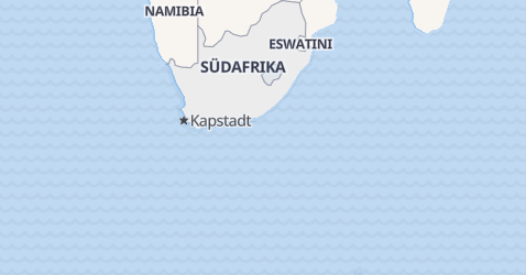 Karte von Südafrika