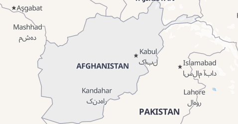 Afghanistan kort