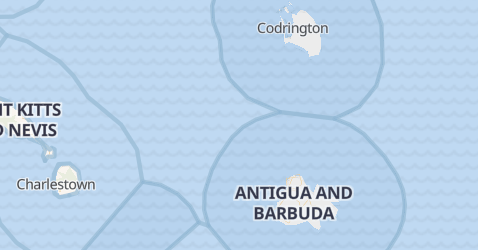 Antigua og Barbuda kort