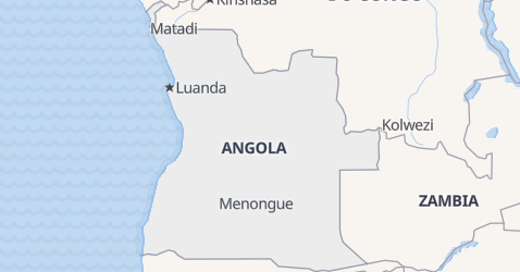 Angola kort