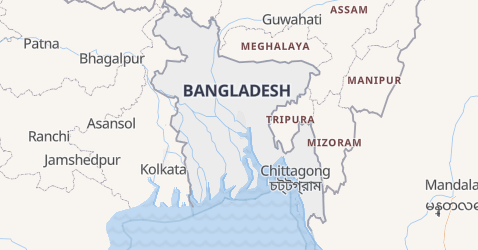 Bangladesh kort