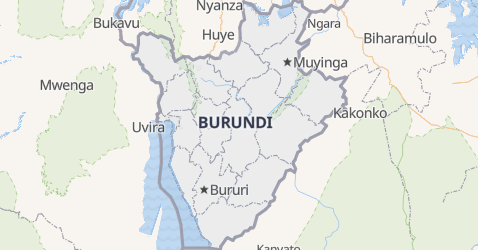 Burundi kort