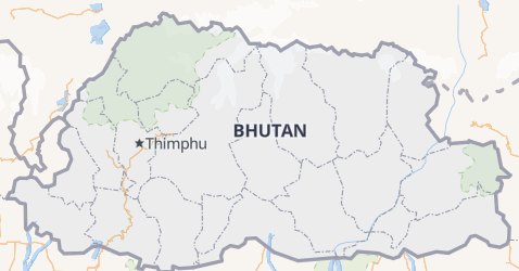 Bhutan kort