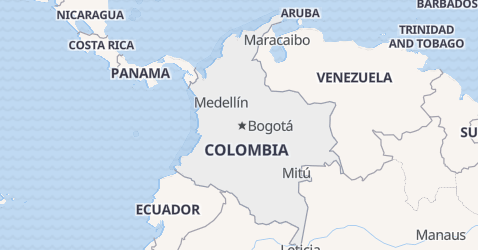 Colombia kort