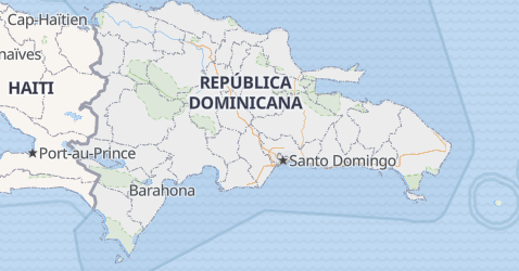 Den Dominikanske Republik kort
