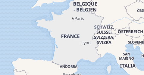 Frankrig kort