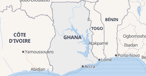 Ghana kort