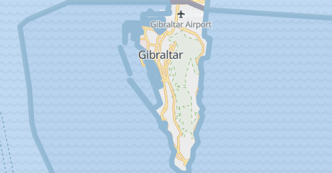 Gibraltar (Storbritannien) kort