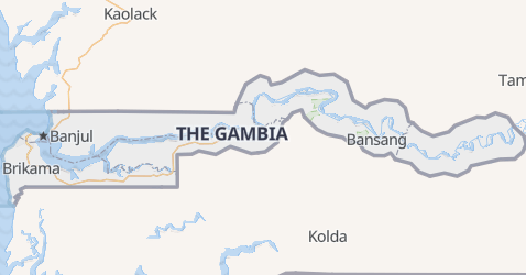 Gambia kort