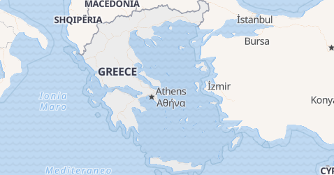 Grækenland kort
