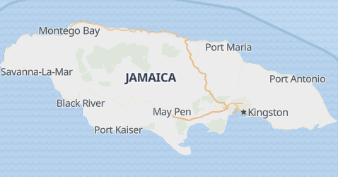 Jamaica kort