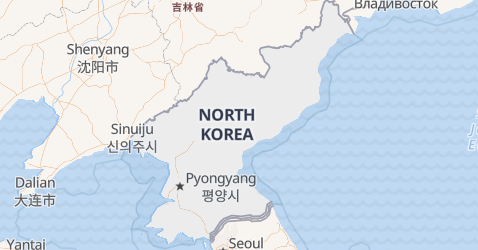 Nordkorea kort