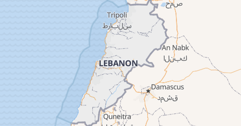 Libanon kort