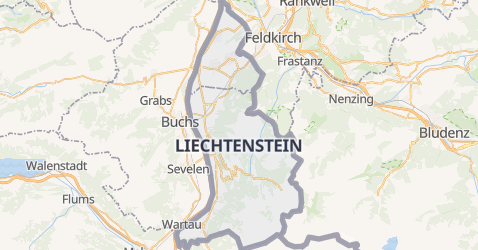 Liechtenstein kort