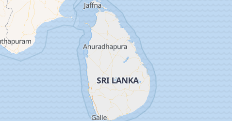 Sri Lanka kort