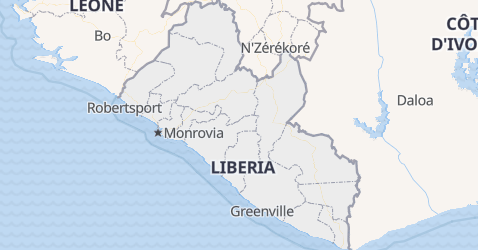 Liberia kort