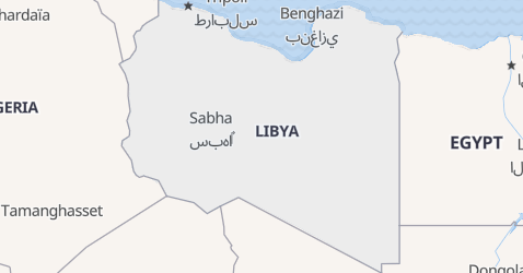 Libyen kort
