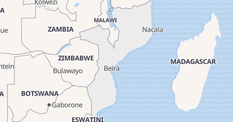 Mozambique kort