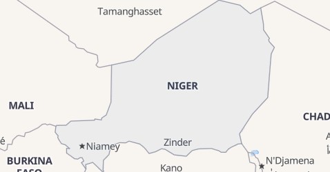 Niger kort