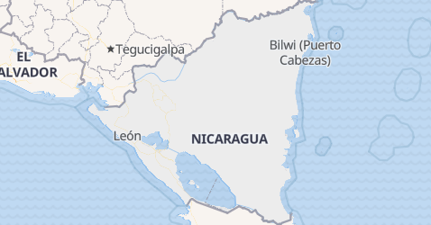 Nicaragua kort