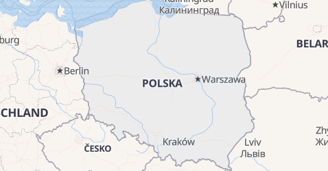 Polen kort
