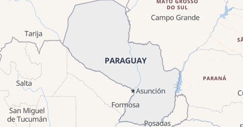 Paraguay kort
