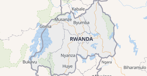 Rwanda kort