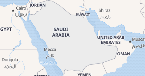 Saudi-Arabien kort